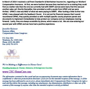 business insurance testimonial