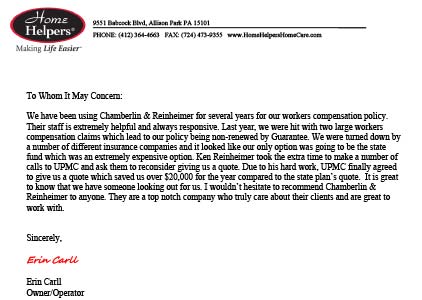 home helpers testimonial